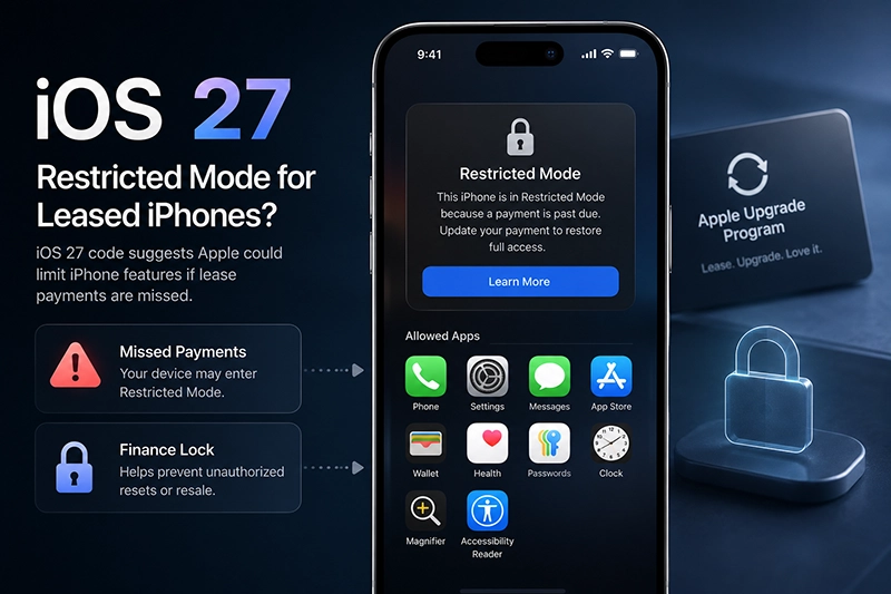 iOS 27 قابلیتی برای محدود کردن آیفونهای اقساطی در صورت پرداخت نکردن اقساط خواهد داشت ios 27 restricted mode