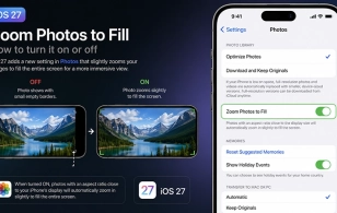 آموزش فعال و غیرفعال کردن Zoom Photos to Fill در iOS 27
