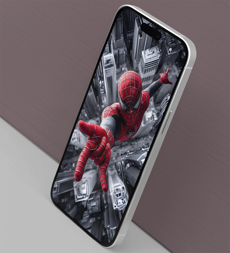 مجموعه والپیپرهای Spider-Man برای آیفون؛ مرد عنکبوتی را به لاکاسکرین بیاورید spiderman