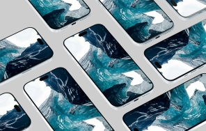 دانلود والپیپرهای Glacier برای iPhone 18 Pro